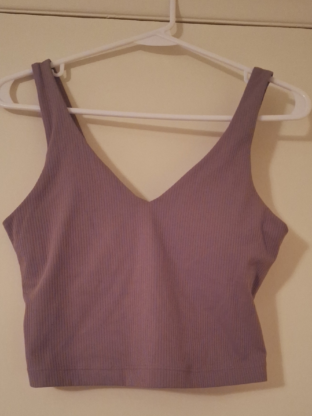 Athleta Ribbed V-Neck Cropped Tank
